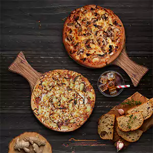 2 Family Pizzas