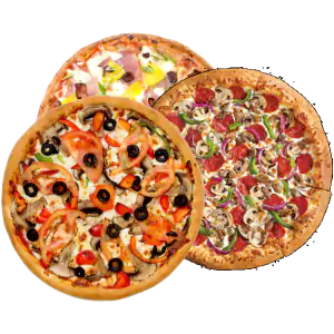 3 Large Pizzas